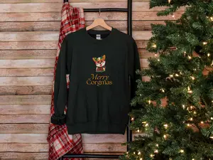 Merry Corgmas Sweatshirt, Corgi Christmas Sweater, Christmas Dog Unisex