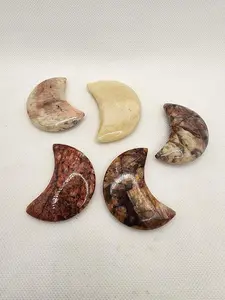 Moonstone Moon Carving 1pc