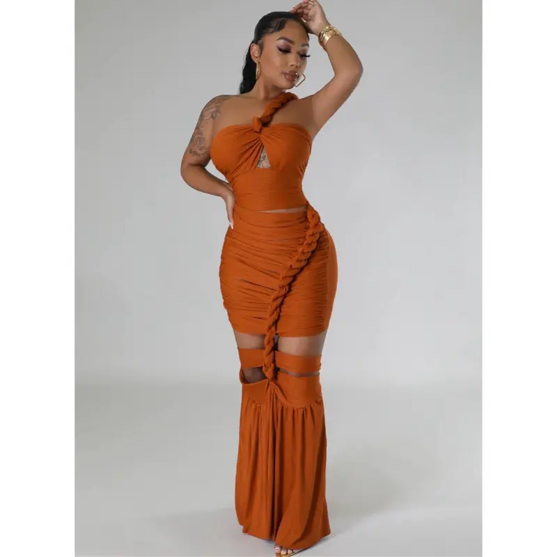 open lace back dress STRAPLESS MESH FLOWER MINI DRESS IN ORANGE  Bella Galvan