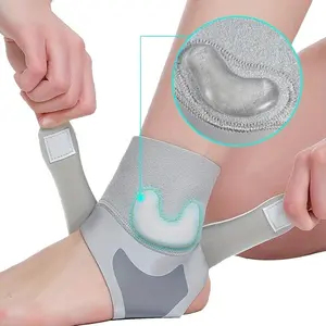 New2025Ergonomic Ankle Brace - U-Shaped Silicone Pad with Compression & Arch Support for Sports/Running Healthcare