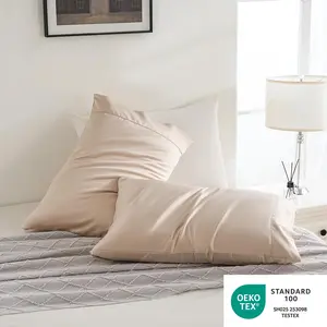 Cooling Satin Pillowcase Set of 2 King Size (20×36") – Ultra Soft Silky Pillow Covers for Hair & Skin, Frizz-Free Beauty Sleep, Smooth Luxury Bedding, Machine Washable, Bedroom Self-Care Essentials