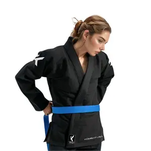 USA KOMBAT Light Edition Women's BJJ GI - IBJJF Approved Premium 100% Cotton Jiu-Jitsu GI for Girls and women