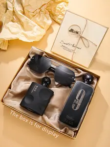 4pcs Trendy Eyeglasses Set, College Fashion Style, Includes Perfume Glasses and Blessing Cards, Perfect Gift Package for Birthday, Valentine's Day, Christmas Gift Box Set, Perfect Gift Bundle