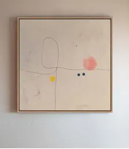 Wabi Sabi Wall Art — Japandi Abstract Canvas Print, Neutral Tones, Minimalist Home Decor, Calm Presence for Modern Interiors