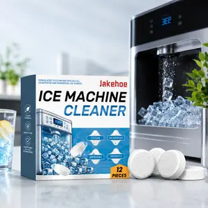 Ice Machine Cleaner Deodorizes Tablet, 12pcs/boxIce Machine Cleaner, Household Cleaning Tabletfor Ice Maker, Kitchen Cleaning Supplies, IceMachine Maintenance