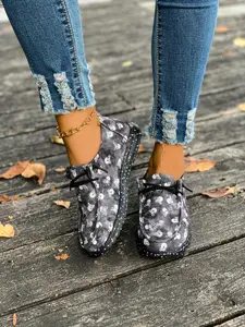 Halloween Unisex Casual Shoes, Breathable Lightweight Canvas Sneakers, Round Toe Slip-On, Eva Sole, Outdoor Walking Running Driving