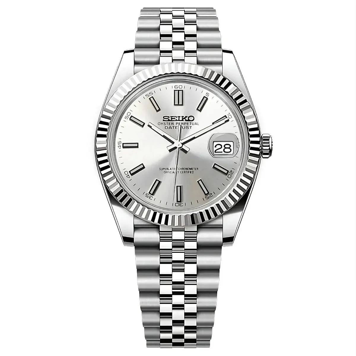 Seiko Date Silver Mod Watch