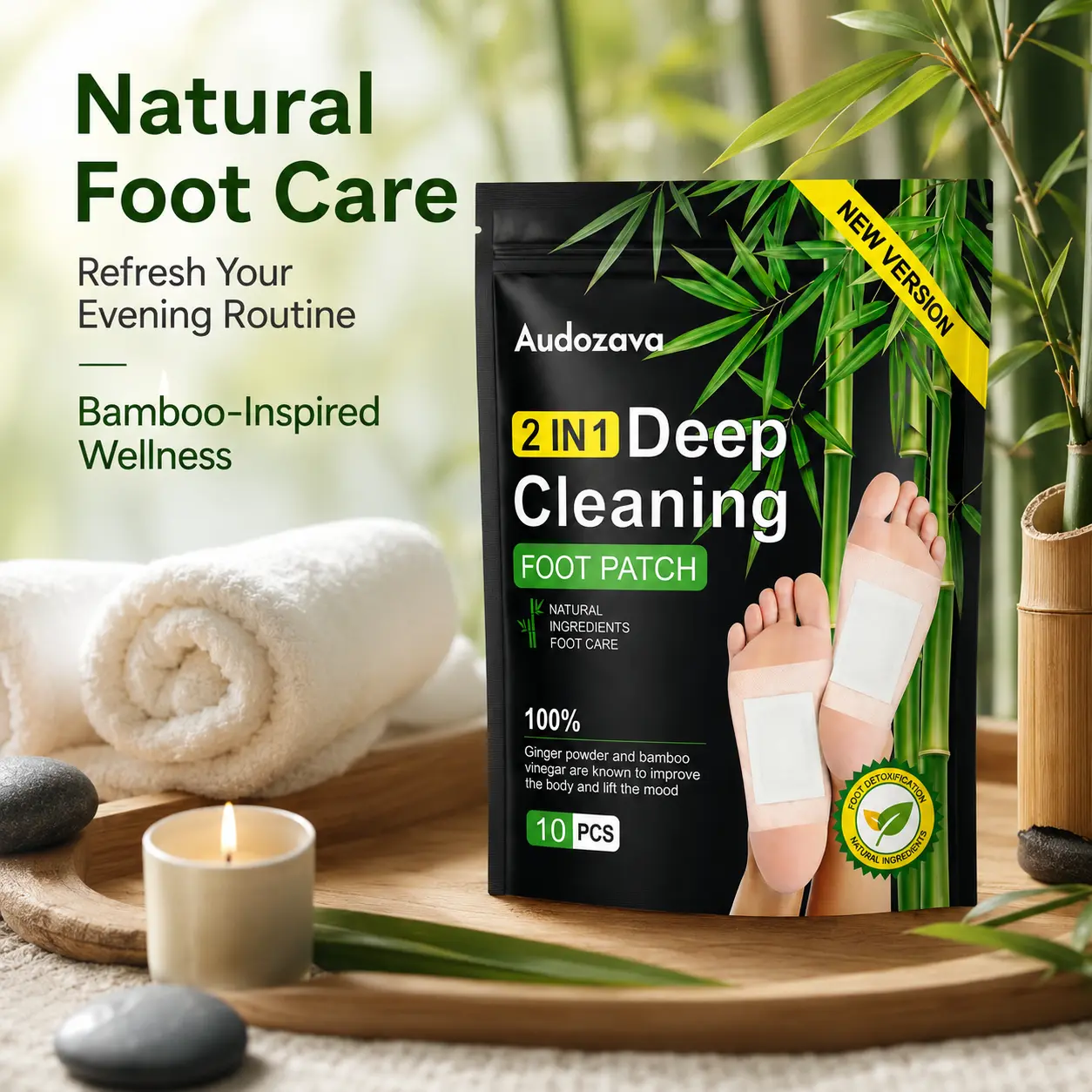 Tired Feet & Poor Sleep? Try These 40PCS 2-in-1 Deep Cleansing Patches! With Portulaca & Alchemilla for Sensitive Skin.