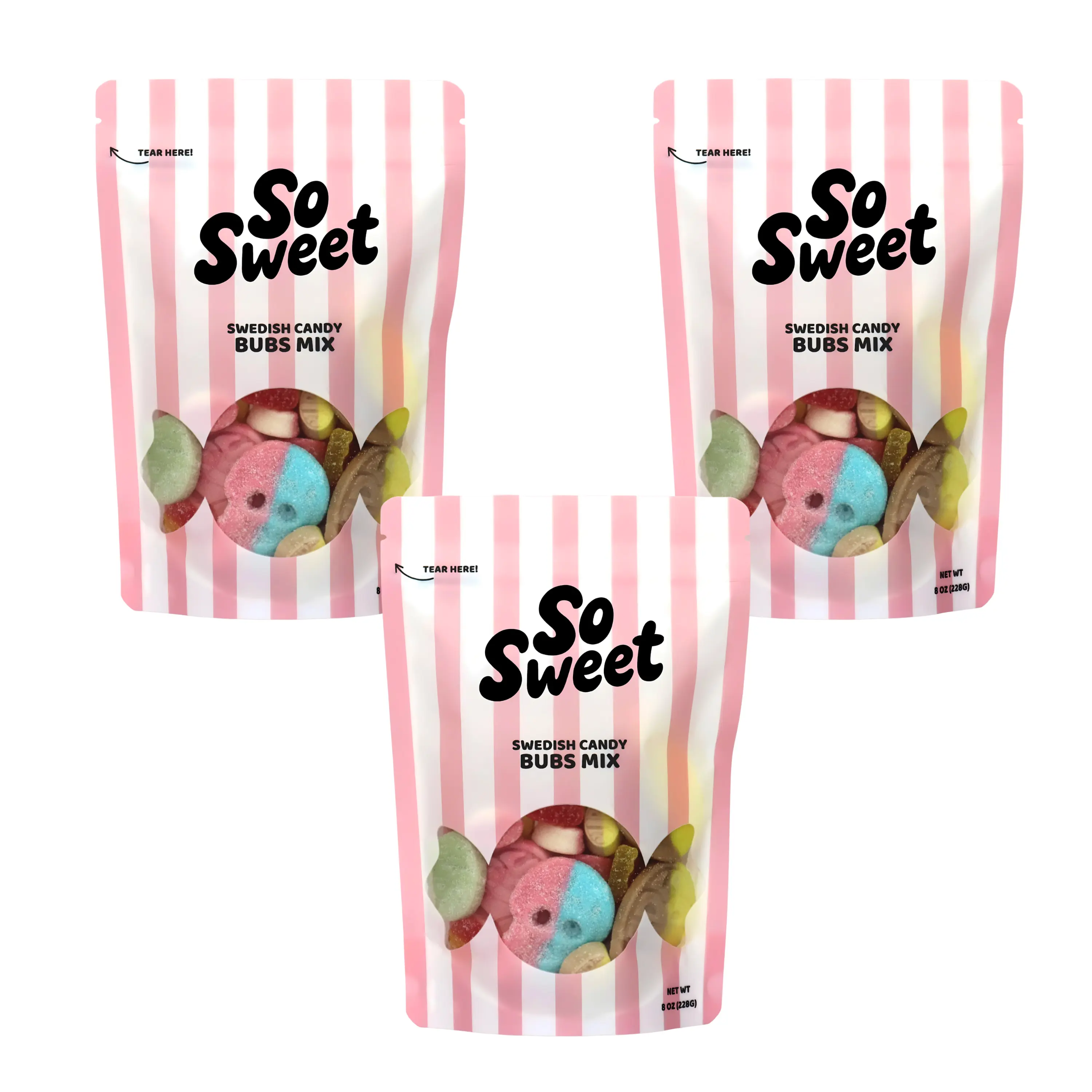 SoSweet Swedish Candy BUBS Bundle (3 Pack) SoSweet Swedish Candy BUBS Bundle (3 Pack)