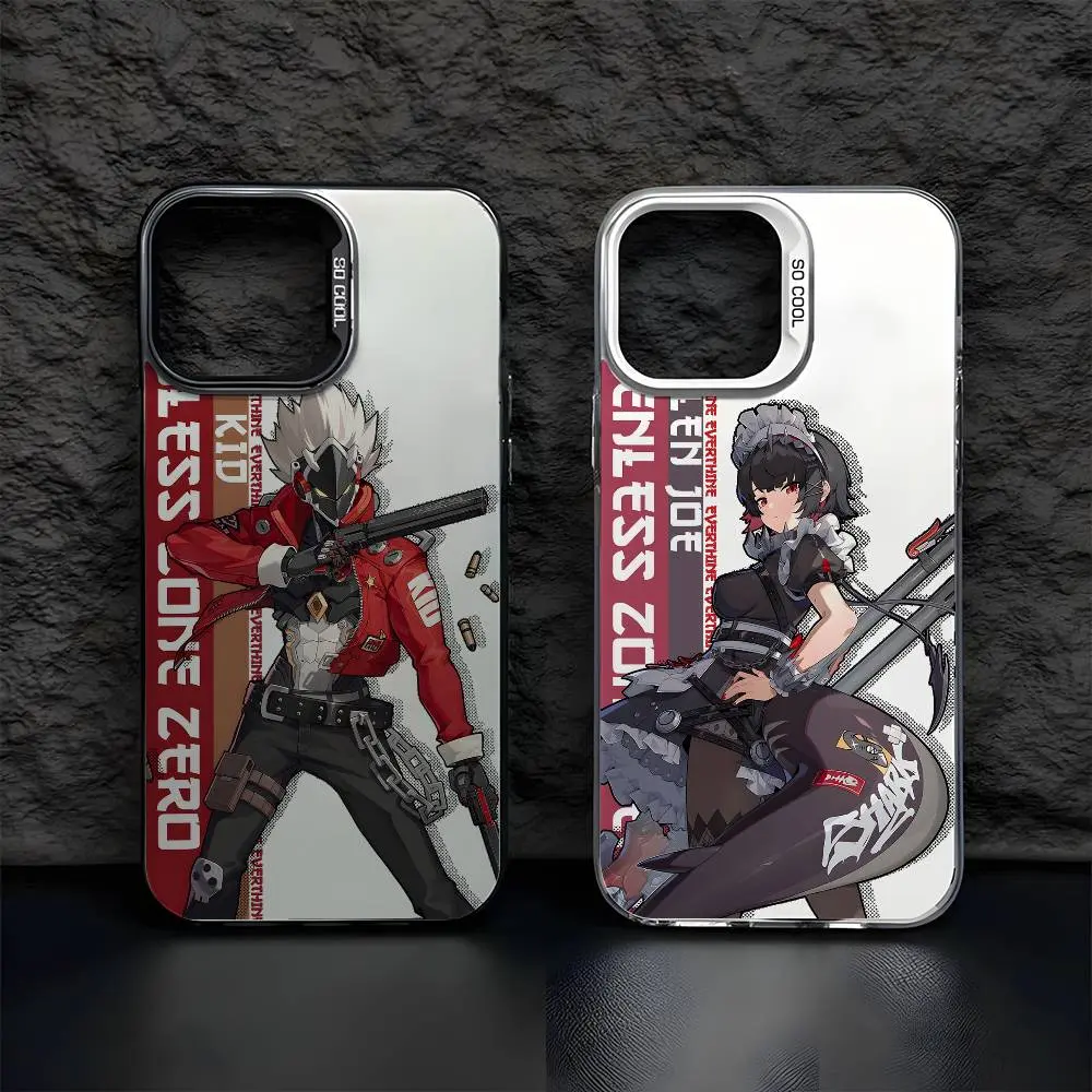 Z-Zenless Z-Zone Z-Zero G-Game Phone Case For iPhone 17 Air 16 15 14 13 12 11 Pro Max Plus Samsung S26 S25 S24 S23 S22 Plus Ultra Multicolor Matte Laser Aurora Funda