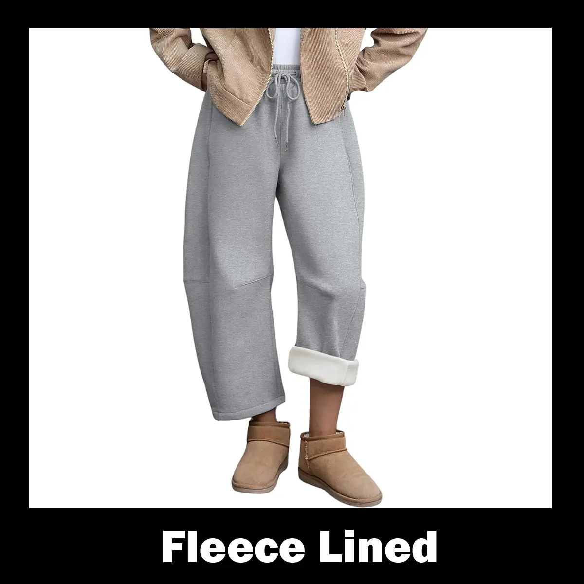 fleece lined-LightGrey