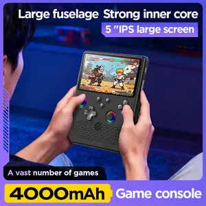 H5 Retro Handheld Game Console, Mini Portable Video Game Console, 5-Inch IPS Screen,4000mAh Battery,34＋Mainstream Emulator,Built-in 64G TF Card.