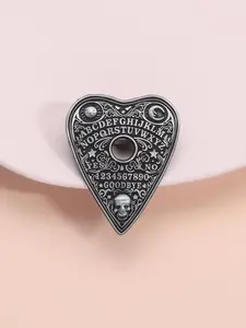 Heart Shaped Skull Design Brooch, Fashion Alloy Badge for Backpack & Hat & Clothes Collar, Trendy All-match & Exquisite Brooch for Birthday Gift, Durable Metal Pins