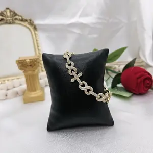 valdiviajewelry #2294 Bracelet with cross, 14k Gold Plated, High Quality