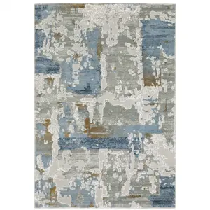 212 MAIN 10x13 ft. Abstract Power-Loom Machine-Made Stain-Resistant Low Pile Modern Rectangle Area Rug, Multi-Color Decorative Home Decor Multicolor Rug for High-Traffic Spaces, Decorative Rug