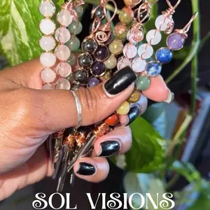 Copper Gemstone Holder Handmade