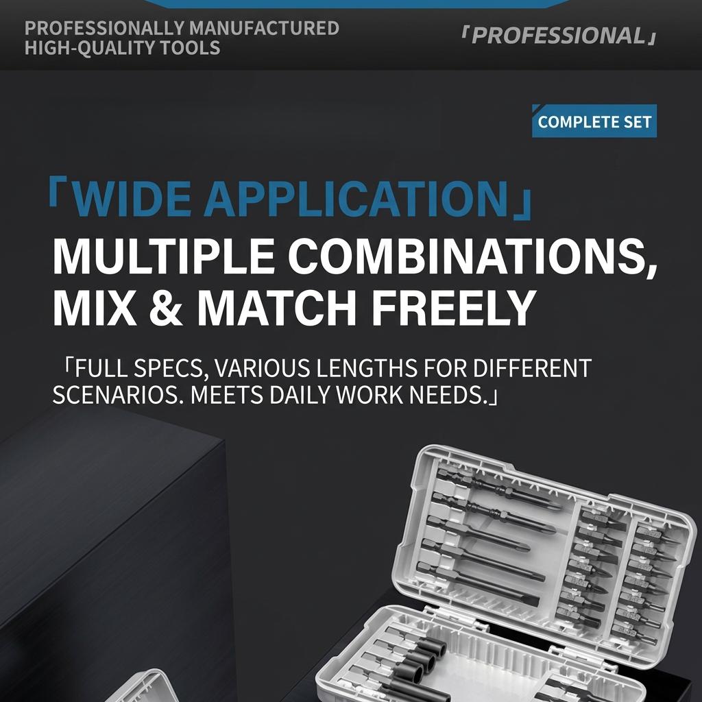 FPH2 Impact Screwdriver Bit Set for Electricians, S2 Steel 65mm & 100mm, 1/4 Inch Hex Shank Magnetic Cross Slot Screw Driver Drill Bits Used on Circuit Breakers