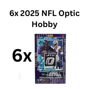 Break #1600: 6x 2025 NFL Optic Hobby Half Case: #'d Downtown Expected