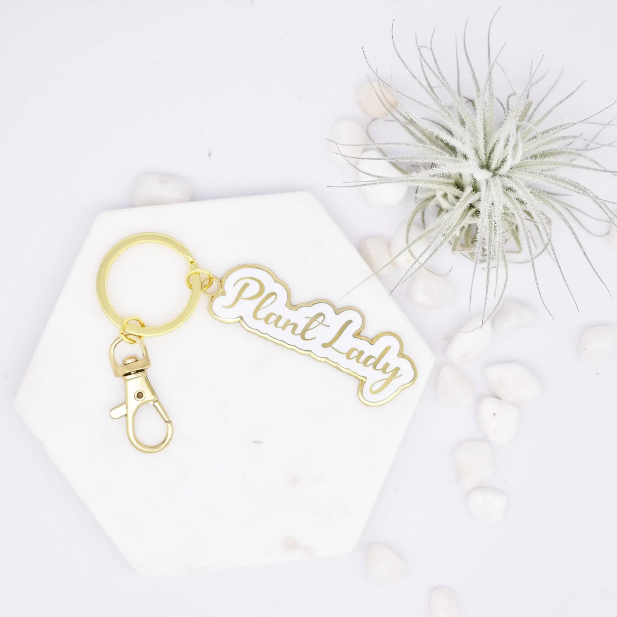 Women's Favorite Plant Lady Keychain for the green thumb