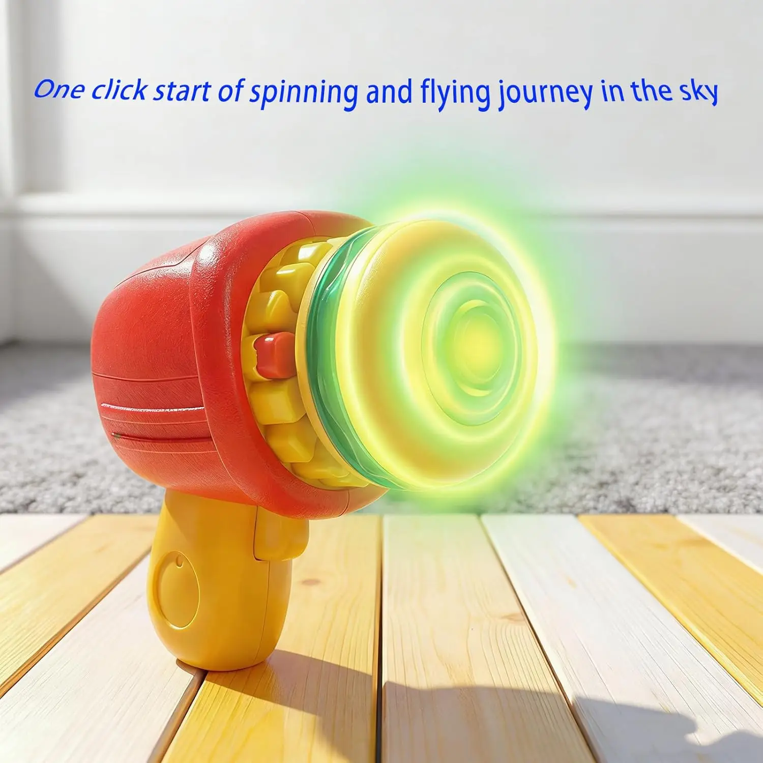 Set of 6 Hamburger-Shaped Light-Up Spinners, Light-Up Spinner Toys with Flashlights, Fun Spinner Gift Set, Indoor and Outdoor Toys, Cute Gifts