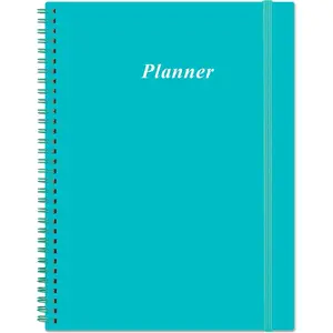 Undated Planner Pro - 8.5" x 11" Weekly & Monthly Planner to Achieve Goals & Increase Productivity, 12 Months Undated Agenda Daily Planner, Start Anytime, Teal