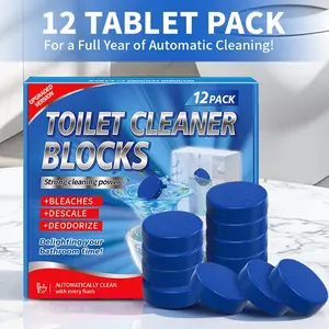 Blue Bubble Toilet Cleaner Block, Urine Stain Remover, Long-Lasting Toilet Bowl Cleaner, Effective Toilet Cleaning Tablets