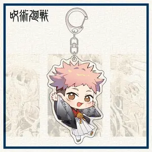 Anime Jujutsu Kaisen Itadori Yuji Satoru Gojo Anime Acrylic Cartoon Stand Model Plate Friends Keychain Figure Ornaments Gift