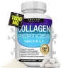 Toplux Nutrition Collagen Peptides 5 Types Complex 1800mg US Made Dietary Supplement for Health Beauty Fitness 90 Capsules