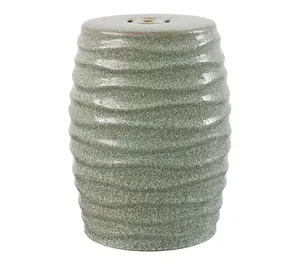 Kita, 19 Inch, Ceramic Garden Stool by Valerie