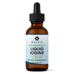 Liquid Iodine Drops – 1300 Servings Potassium Iodide for Thyroid, Metabolism & Detox Support – 2X Absorption – 1 Year Supply , Gluten Free, Vegan – 2 Fl Oz