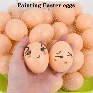 6pcs small fake eggs, realistic nesting eggs for hens, agricultural tools for nesting boxes, fake eggs for breeding chickens, simulated eggs for poultry farming, egg decoration, gift
