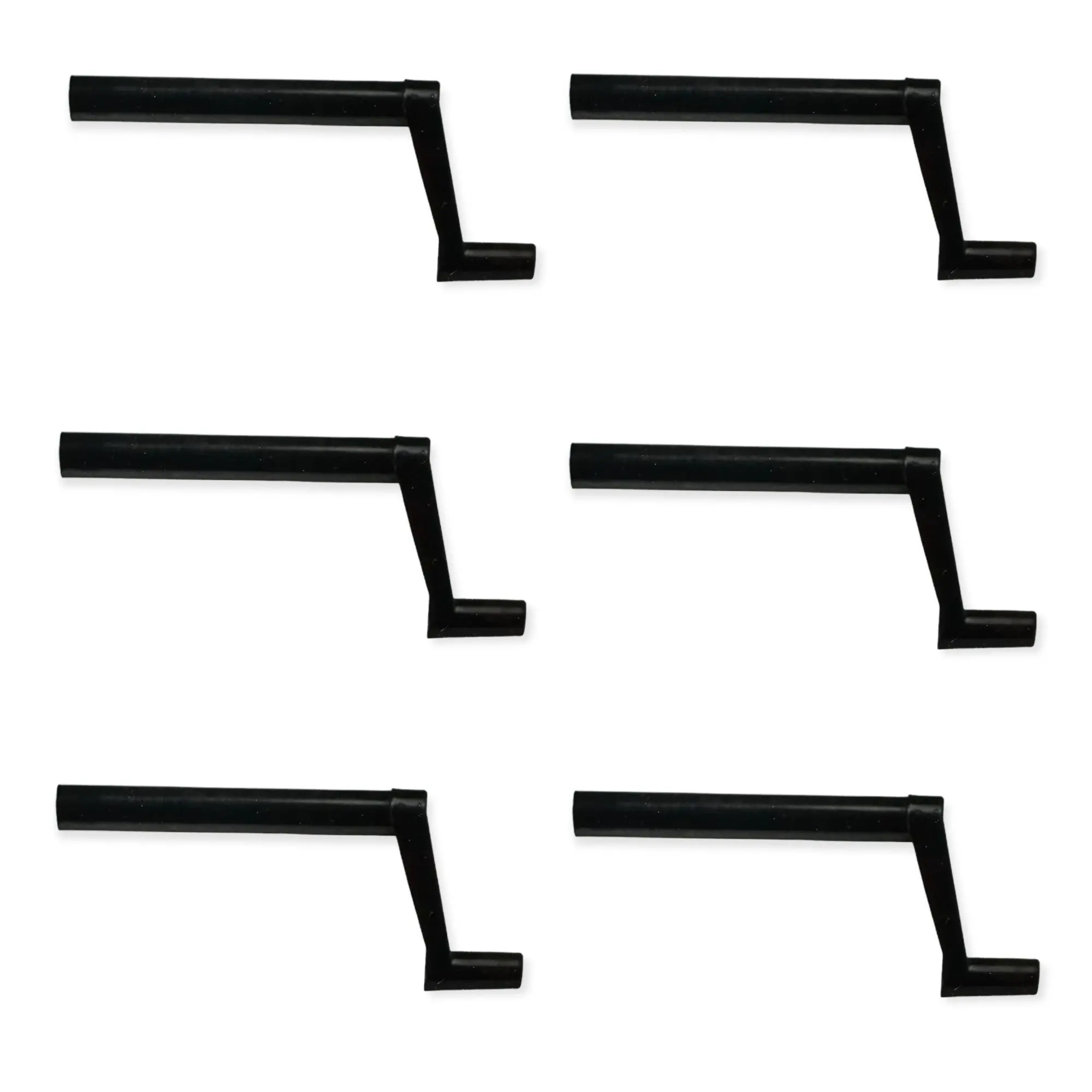 Mobile Home 3-3/16" Plastic Window Crank Handle (6-Pack) | 5/16" Spline | Includes Mounting Screws