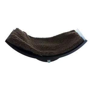 Lorena Space Saving Wall Mounted Cat Perch with Soft Cushion, Brown