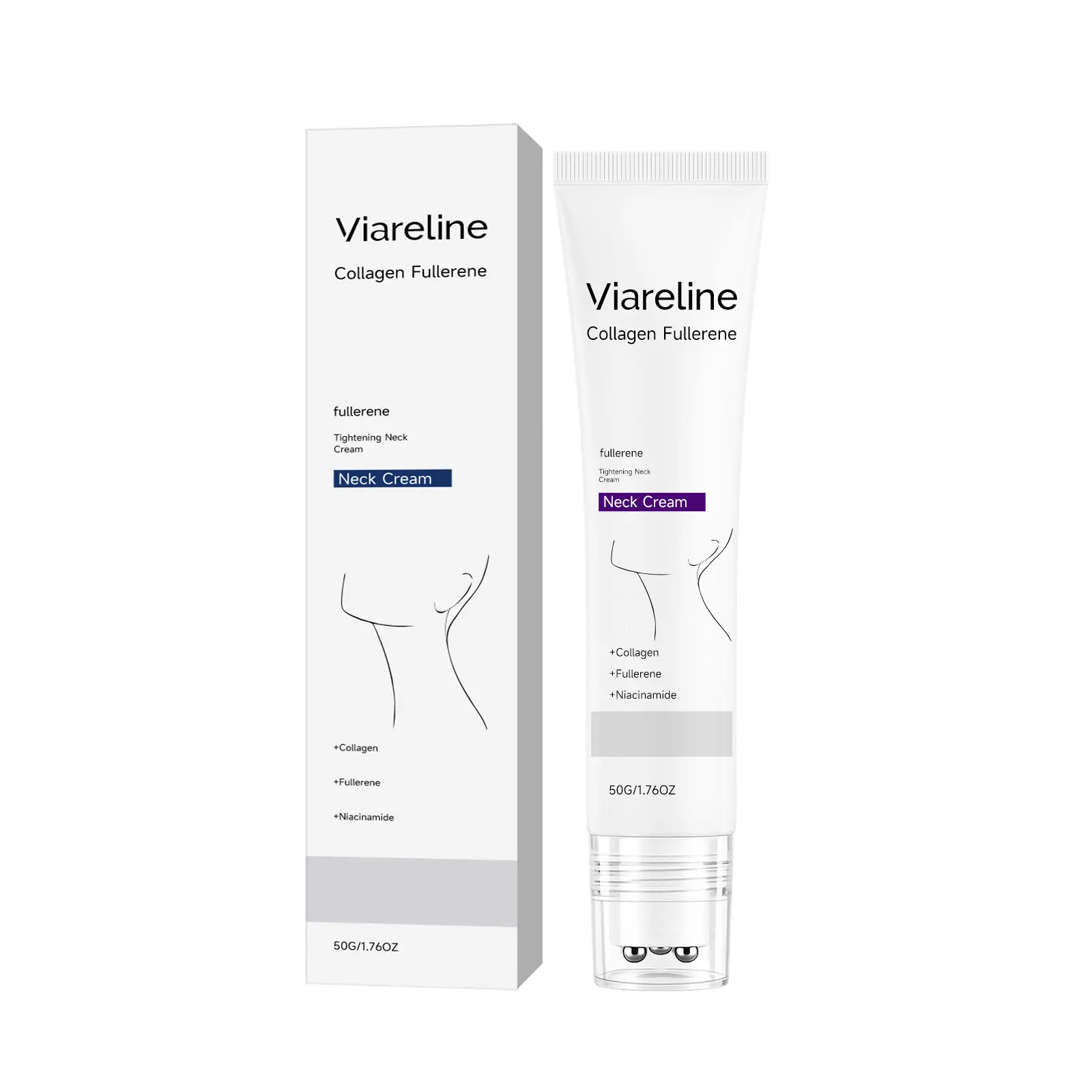 Viareline Collagen Moisturizing Neck Cream - Softens And Hydrates The Neck Skin, Making It Smooth And Supple. Ideal For Daily Care.