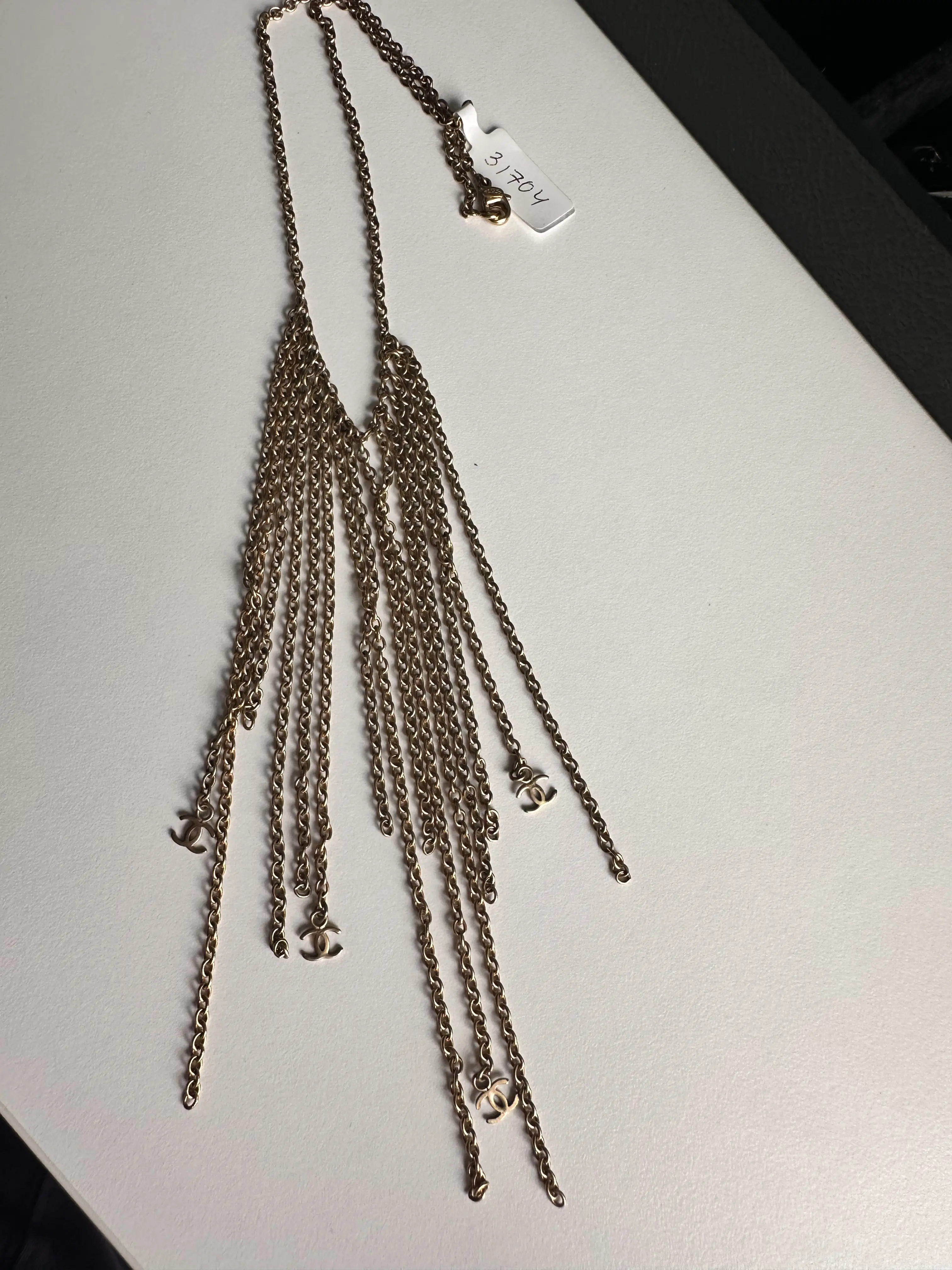 Pre-owned Chanel Elegant Chain Necklace rare