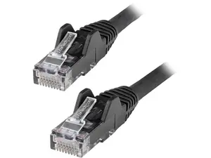 35ft (10.7m) LSZH CAT6 Ethernet Cable 10 Gigabit Snagless RJ45 100W PoE Patch Cord CAT 6 10GbE UTP Network Cable w/Strain Relief, Black/Fluke Tested/ETL/Low Smoke Zero Halogen - Category 6, 24AWG