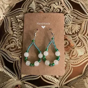 Choctaw native handmade seed bead earrings
