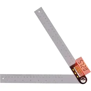 Yanguotool Digital Angle Ruler: 200mm/8-Inch Protractor Finder with Stainless Steel Ruler, Ideal for Woodworking, Construction, Level Measuring