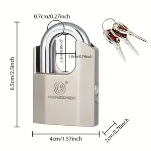 Rust-proof Outdoor Padlock, Waterproof & Anti-theft Heavy-duty Iron Lock, Household Door Security Lock