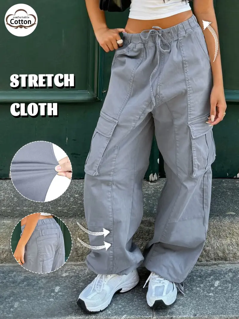 ゆ*様 2000s archive old uniqlo buggy pants uniqlo baggy cargo pants women - TikTok Shop