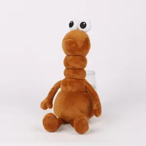 Marcus the Worm Plush Toy, Soft Stuffed Animals, Cuddly Stuffed Animal, Long Arm & Leg Design, Unisex Gift for Friends, Funny Birthday Present, Holiday Gift Idea