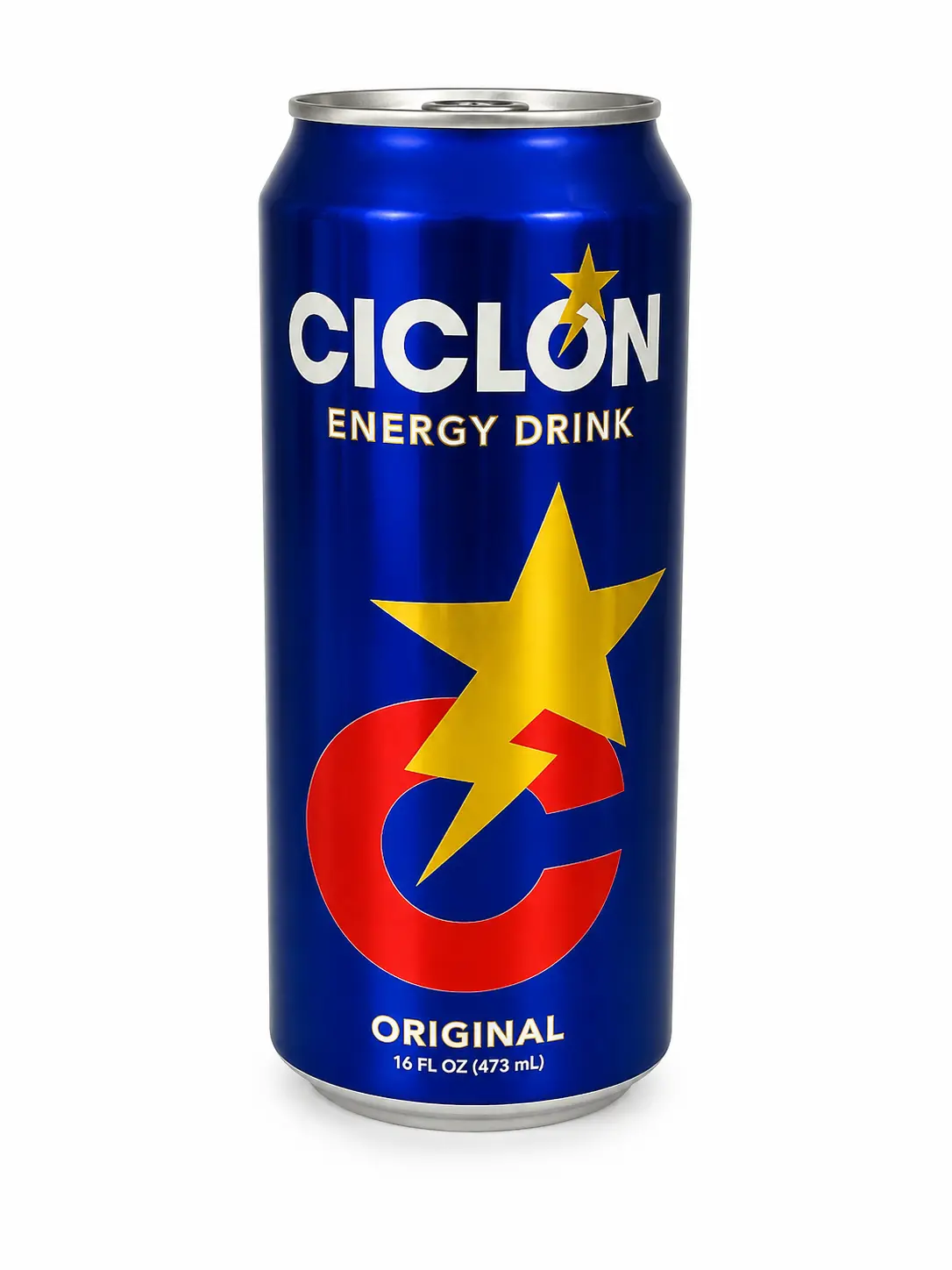 Ciclón Original Energy Drink – Refreshing Carbonated Energy Beverage, 16 fl oz (473 mL)