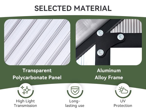 Aoxun 4x6 FT Outdoor Greenhouse,Sturdy Aluminum Frame, Polycarbonate Panels, Roof Vent, Ground Nails, Lockable Door,Quick Setup for Garden and Backyard, Black Aoxun 4x6 FT Outdoor Greenhouse,Sturdy Aluminum Frame, Polycarbonate Panels, Roof Vent, Ground Nails, Lockable Door,Quick Setup for Garden and Backyard, Black