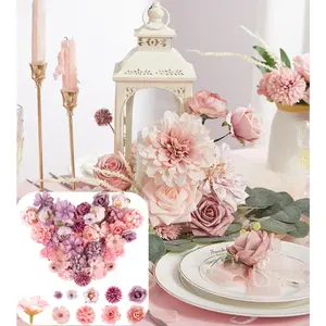 40 Piece Artificial Flower Heads Simulated Flowers Wedding Home DIY Crafts Beauty & Personal Care