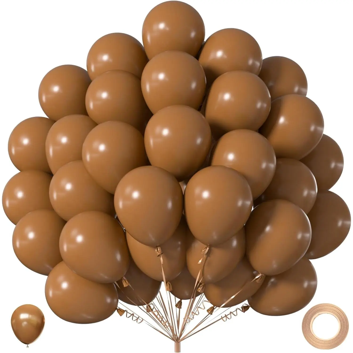 40 count Light Brown Balloons 12 Inch, Boho Neutral Tan Coffee Latex Balloon for  Shower, Wedding, Graduation 2026, Bear Woodland Birthday Party Decorations
