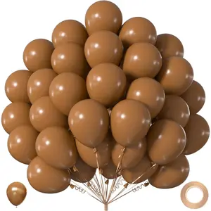 40 count Light Brown Balloons 12 Inch, Boho Neutral Tan Coffee Latex Balloon for  Shower, Wedding, Graduation 2026, Bear Woodland Birthday Party Decorations