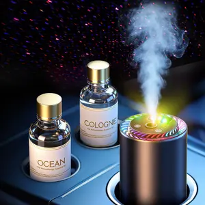 Toretark Smart Car Aroma Diffuser 50ML with Star Roof Light, Long-Lasting Natural Cologne Car Air Freshener, Aromatherapy Car Perfume, Luxury Car Accessory Gift for Men & Women