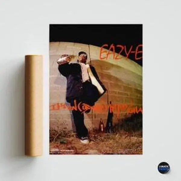 Rare Eazy-E - 187um Killa Album Vintage Poster - Digital Download - 90s Hip Hop Rap Memorabilia, 90s hip hop poster, nwa, eazy e poster