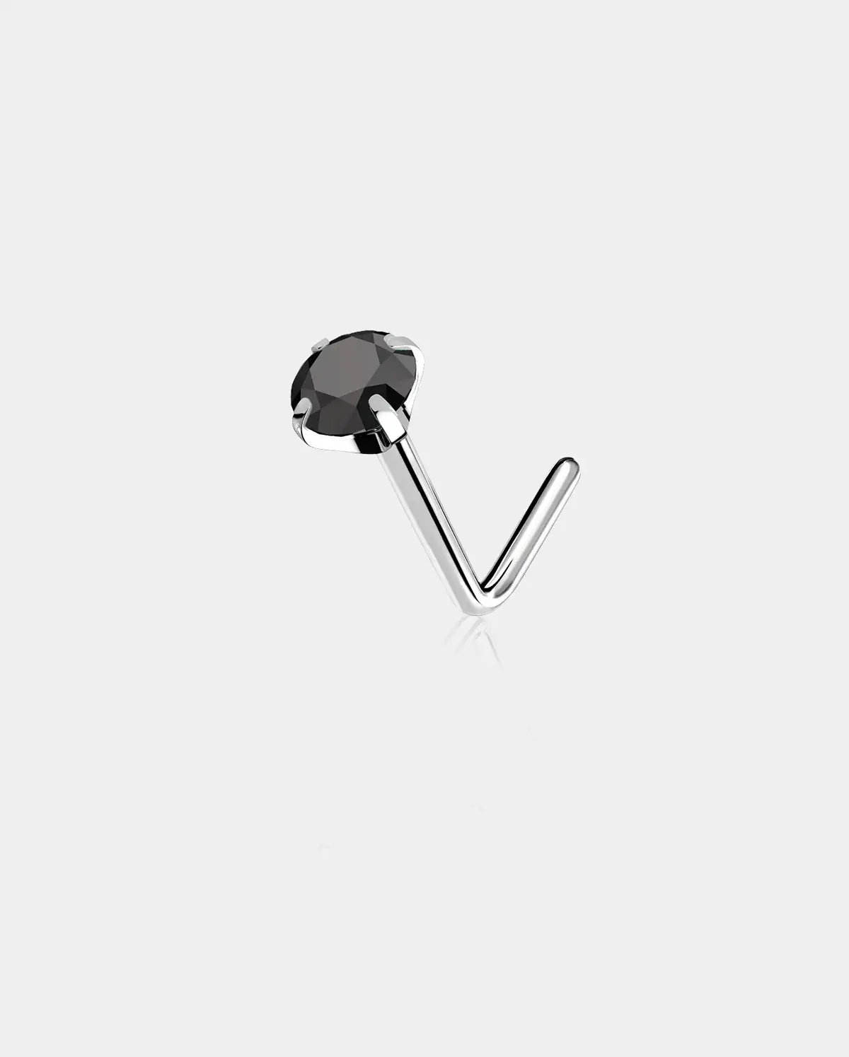 Vibrant CZ Titanium Nose Stud
