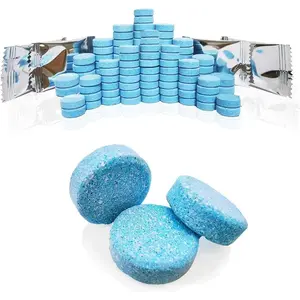 100 count Atuo Windshield Washer Tablets,Windshield Wiper Fluid,1 Pack Makes 105 Gallons, Makes 1.05 Gallons(Winter: Use With De-icer or Methanol)